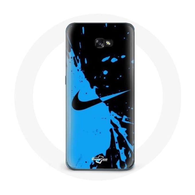 Coque - Nike - Samsung Galaxy A3 2017 - Souple - Bleu et Noir - Protection noir