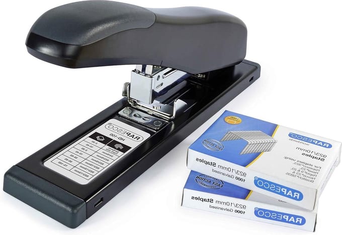 Nietmachine en nieten set HD-100 type 3/8" (1307) zwart met nietjes