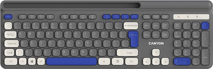 Canyon HKB-W03 - Draadloos Toetsenbord - Grijs