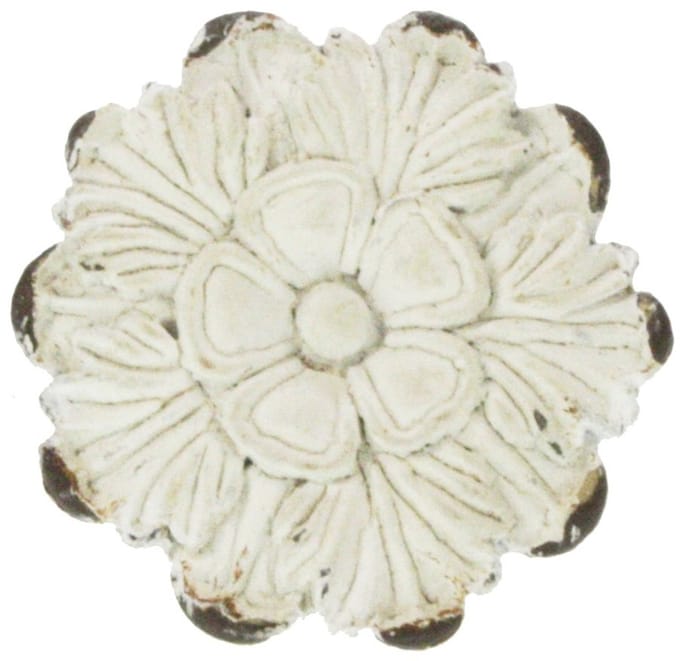 Deurknop Bloem – Wit – Ø4,2×6 cm – Elegant & Decoratief