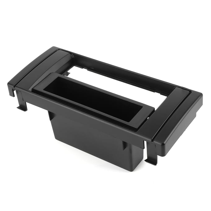 1 Din Stereo Radio Fascia Dashboard Paneel Frame Interieur Accessoire Geschikt voor 5 Serie E39 X5 E53 black