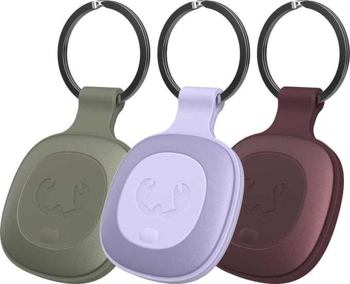 Fresh 'n Rebel Smart Finder Tag 3 pack - Bluetooth Tracker – Werkt met Apple Find My / Zoek Mijn - Dreamy Lilac & Dried Green & Deep Mauve