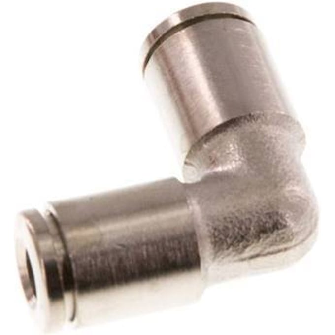 4mm 90 graden L-verbinding Messing Insteekfitting NBR [2 Stuks]