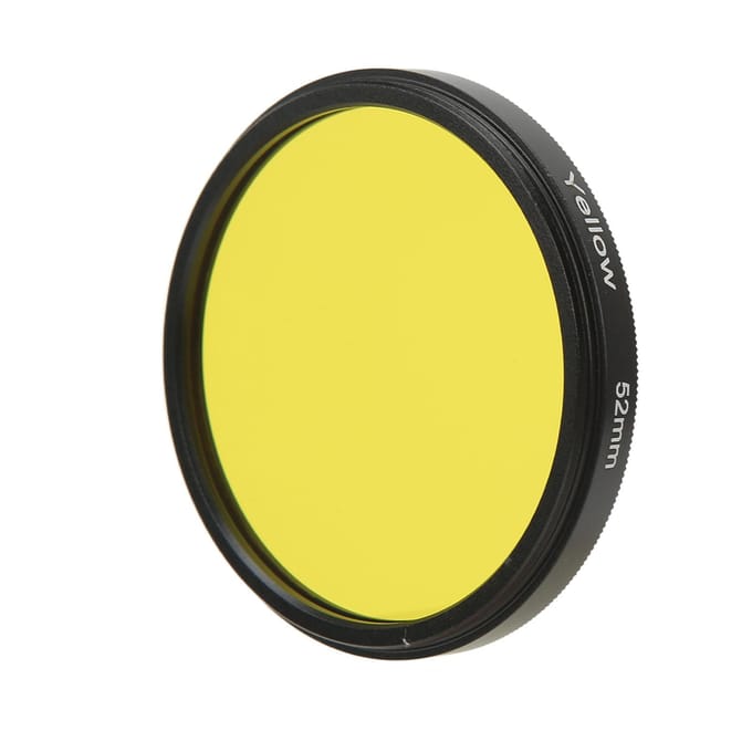 52mm Lensfilter Optisch Glas Camera Lensfilter voor Nikon voor Fujifilm Digitale Camera's Serie geel