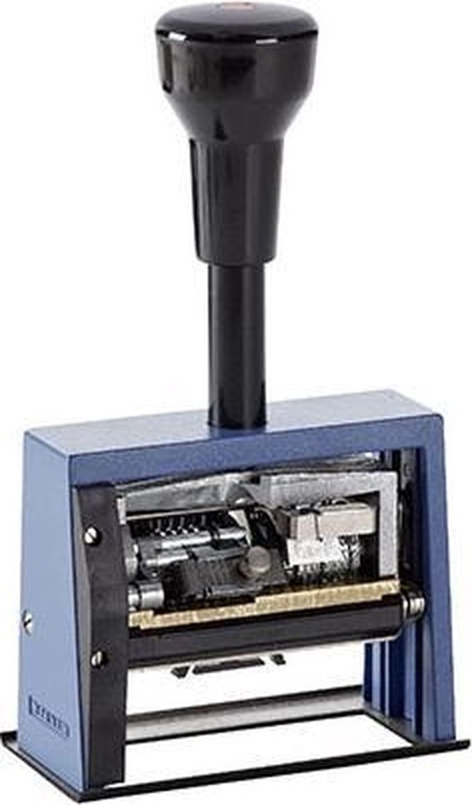 Reiner DN65a | Datumnumeroteur | Tekstplaat | 65x30mm