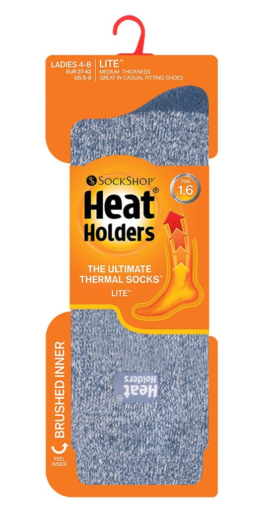 Heat Holders - Lite 3 paar thermo damessokken - Denim