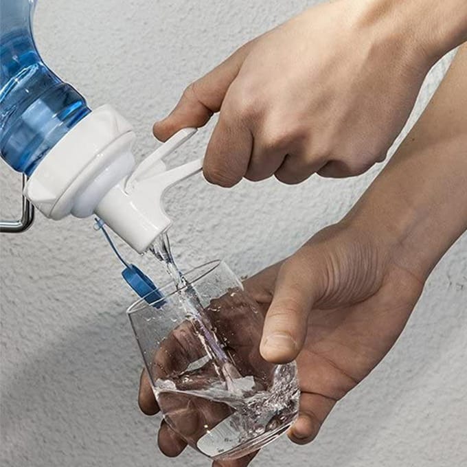 Herbruikbare Plastic Kraan Waterdispenser Tuit Flesdop Perfect Voor Kantoor School Gebruik wit