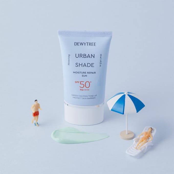 [DEWYTREE] Urban Shade Moisture Repair Sun SPF 50+ PA++++ 50ml white