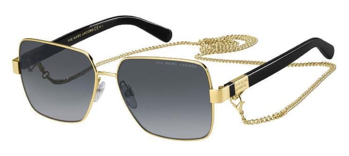 Marc Jacobs Zonnebril Marc 495/s Dames Vlinder Zwart/goud