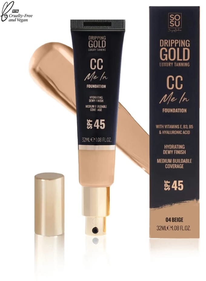 Dripping Gold | CC Me In Foundation 04 Beige - SPF 45 - Vegan