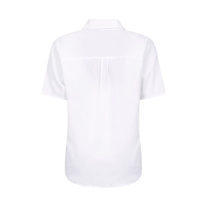 Mountain Warehouse Dames/Dames Breeze II Linnen Shirt Met Korte Mouwen (Wit)