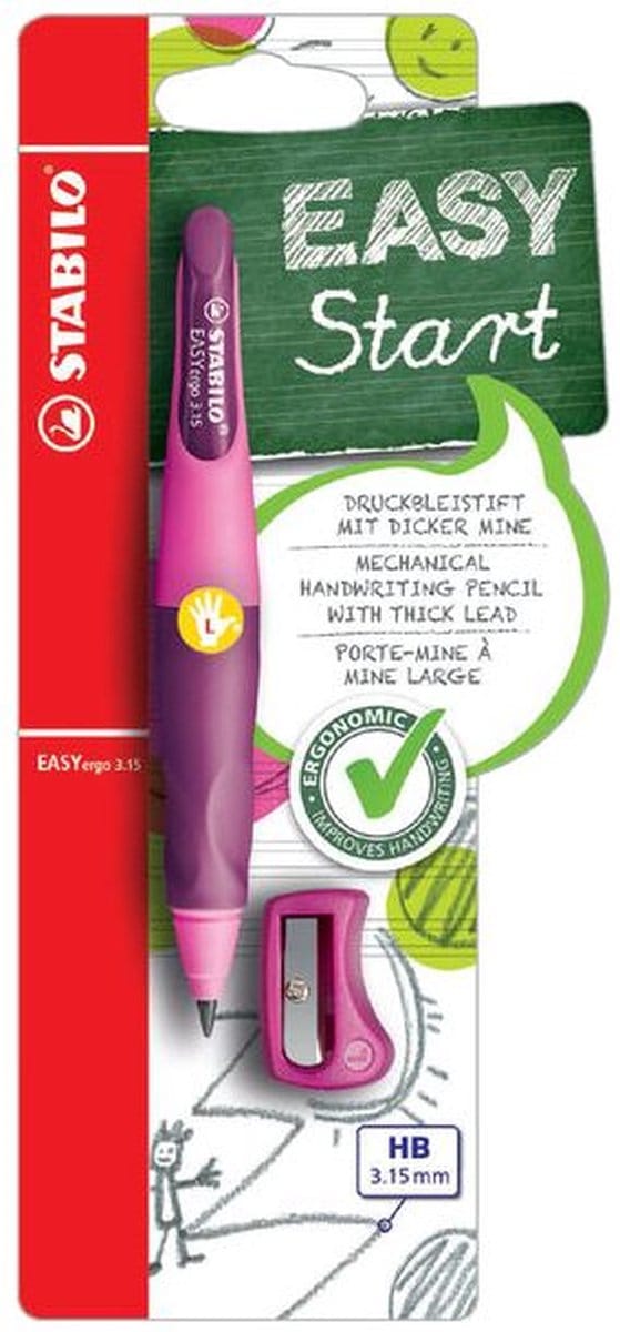 Vulpotlood stabilo easyergo hb 3.15mm links rz/li | 3 stuks