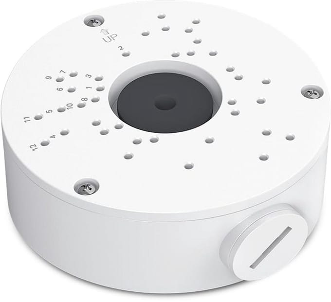 Camera Aansluitdoos - Kabel Opbergdoos - Bevestiging Buiten - Waterdichte Behuizing - 14 cm - Wit
