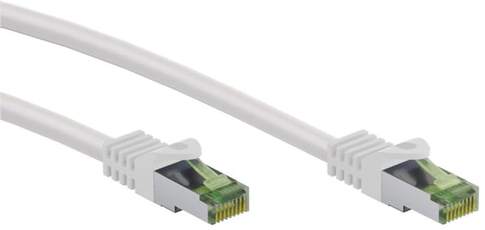 S/FTP CAT8.1 40 Gigabit Netwerkkabel - CU - 7,5 meter - Wit