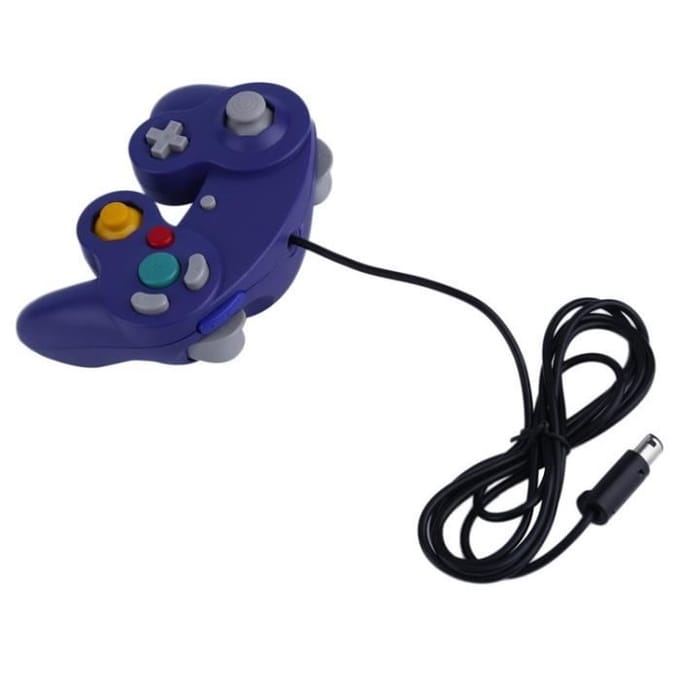 2 x Manette Pad Joystick filaire Pour Console Nintendo GameCube & Wii - Bleu
