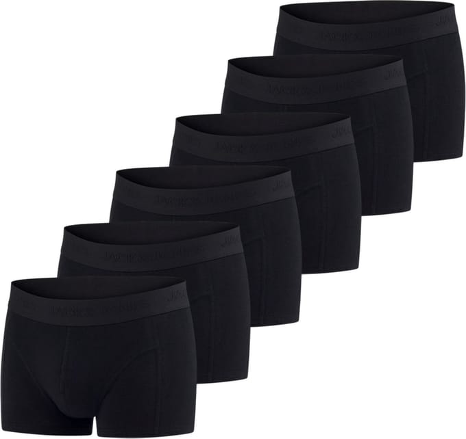 Jack & Jones Heren Boxershorts 6 Pack Basic Trunks Veelkleurig S Katoenen Ondergoed Onderbroeken