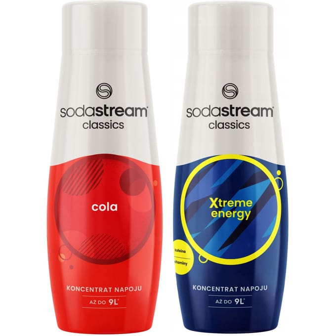 SODASTREAM Set concentraten voor Saturator 2x COLA siroop + ENERGY DRINK ENERGETYK