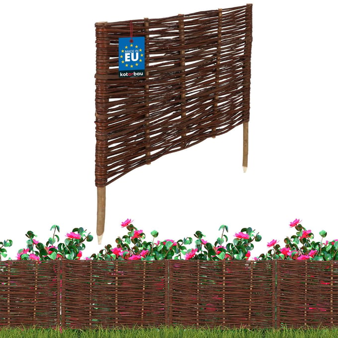Wiklinowy Palisada - Tuinafscheiding - 60 x 40 cm - Natuurlijk - Weerbestendig