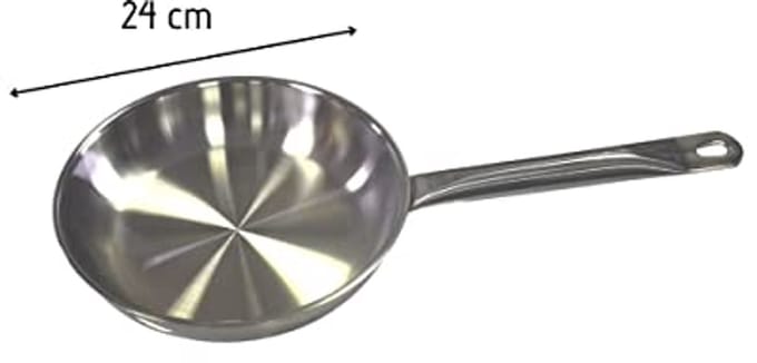 Professionele Thermo Braadpan 24 cm Roestvrijstaal