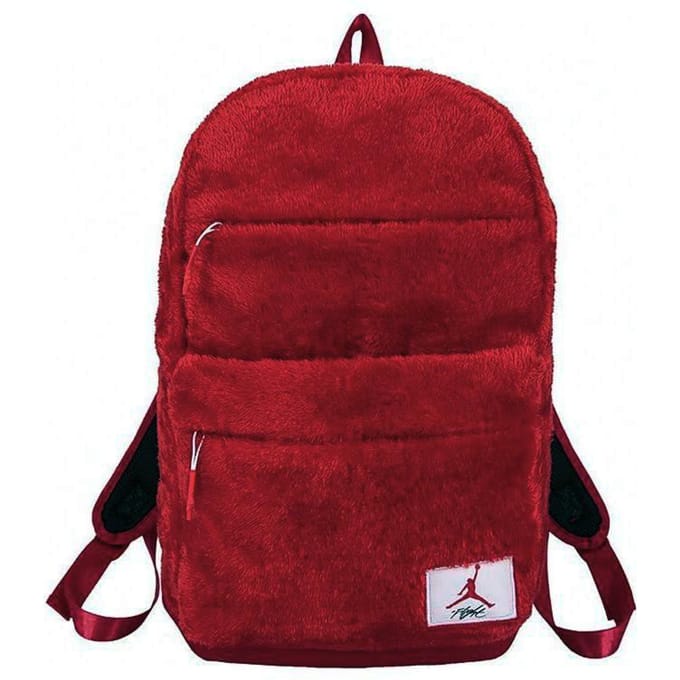 Sac à dos en peluche Jordan Regular Unisexe Rouge ONESIZE