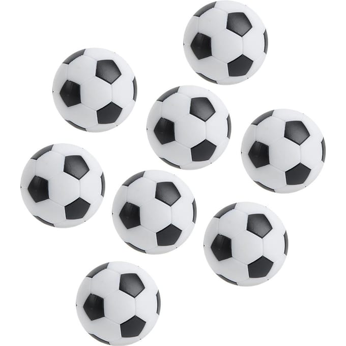 8 stuks Mini Tafelvoetbalballen 32 mm Kinderen Voetbaltafel Spelmachine Accessoire white