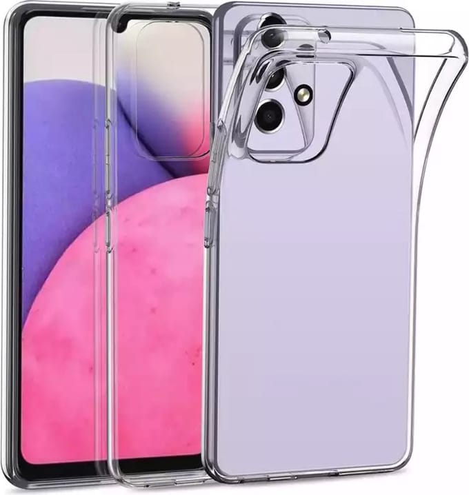 Silicone back cover Geschikt voor Samsung Galaxy A32 4G/Transparant hoesje + Gratis screenprotector