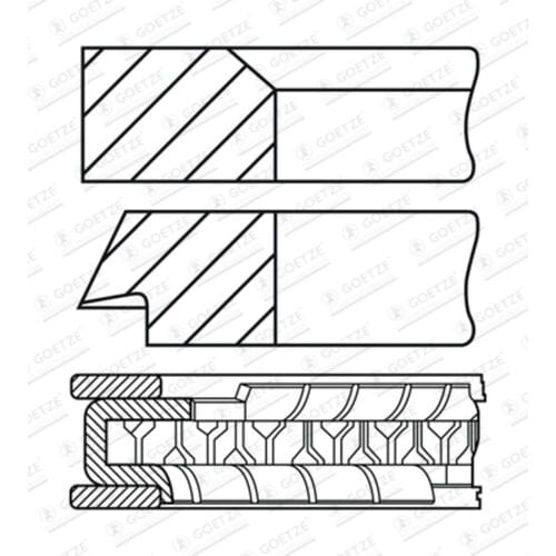 Goetze Engine Zuigerveren set GOETZE 08-446000-00