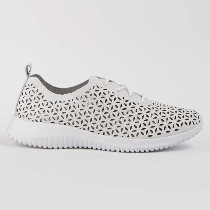 Sneaker Casual De Piel Para Mujer. Purapiel Reyza 102887 38 wit