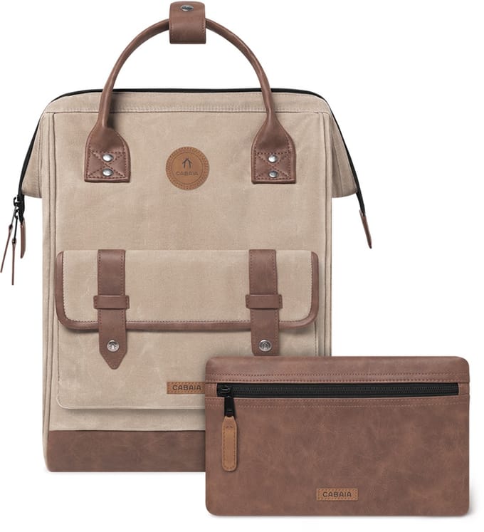 Cabaia Adventurer Medium Laptoprugzak - 14 inch - 18L - Taupe