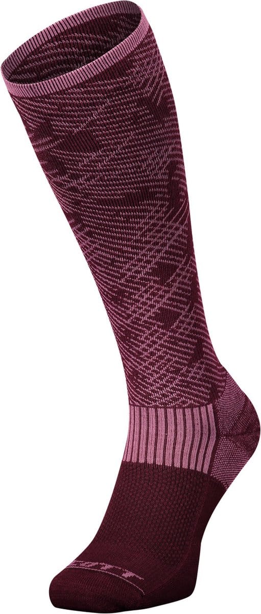 Scott Merino Camo skisokken - roze/rood - maat 42-44