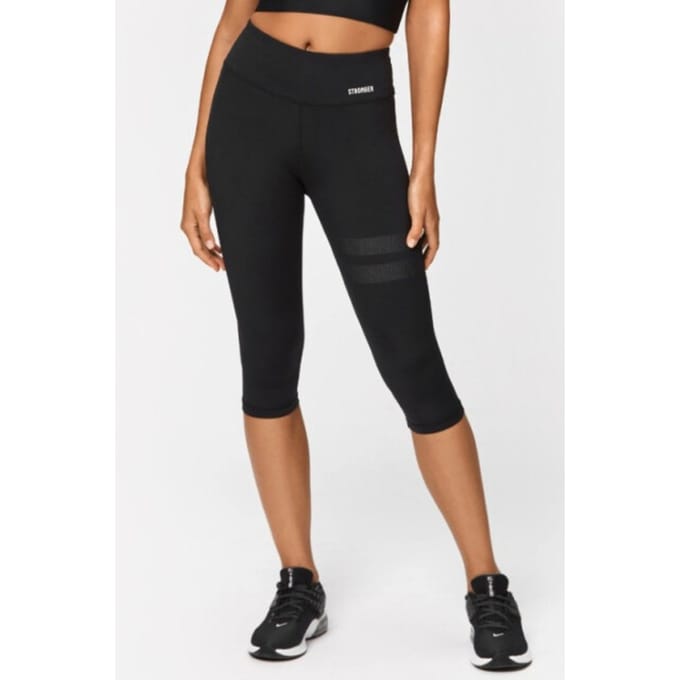 STRONGER - signature capri - 3/4 trainingslegging dames - Zwart