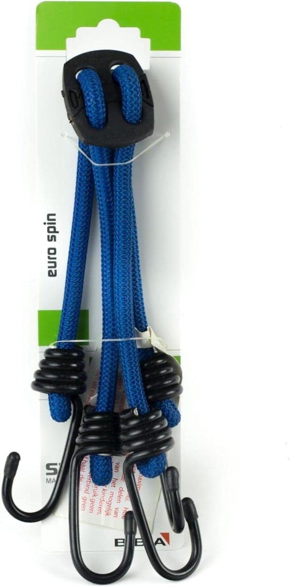 Fietsband Spanner - Bagagebinder Elastiek - Fiets Transport - Roestvrij Staal - 50cm 10mm - Blauw