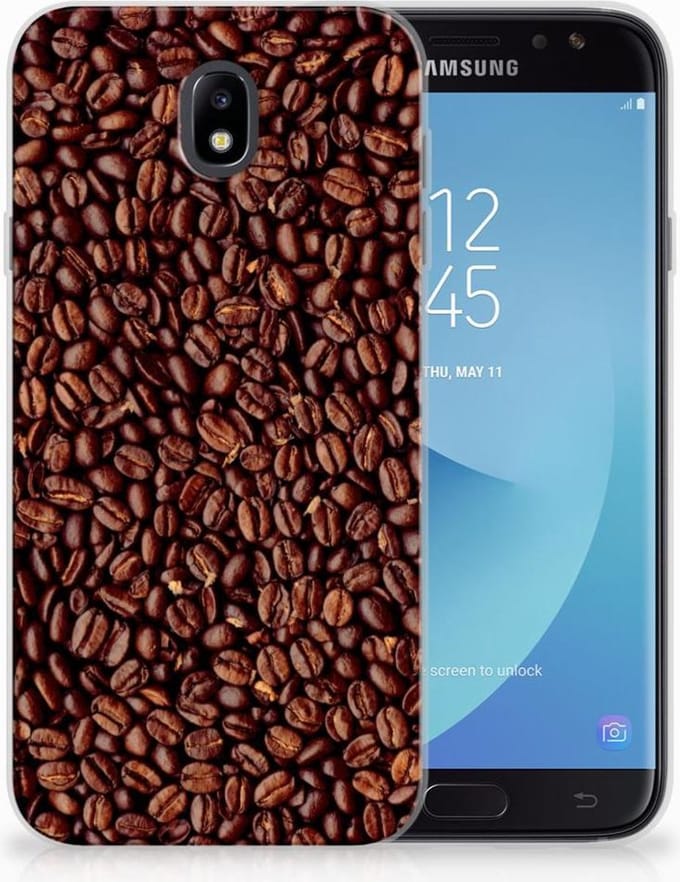 Samsung Galaxy J7 2017 | J7 Pro Siliconen Case Koffiebonen