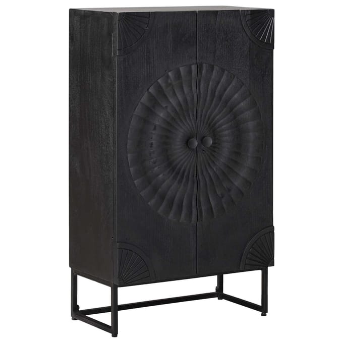 vidaXL - Highboard - Zwart - 55 - x - 30 - x - 95 - cm
