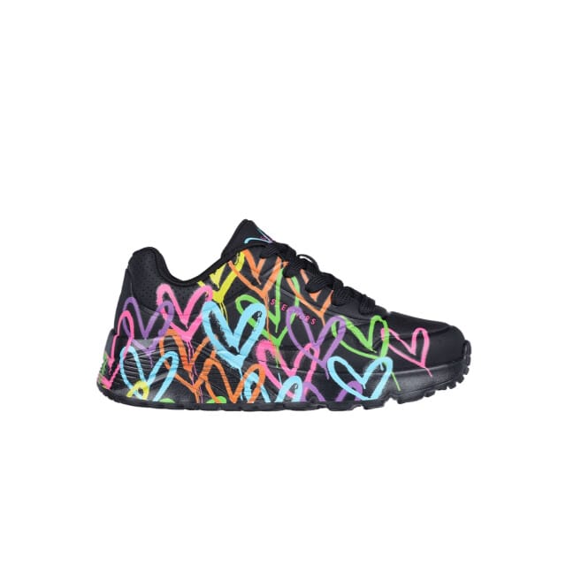 Skechers Uno Lite Sneakers zwart Synthetisch - Dames