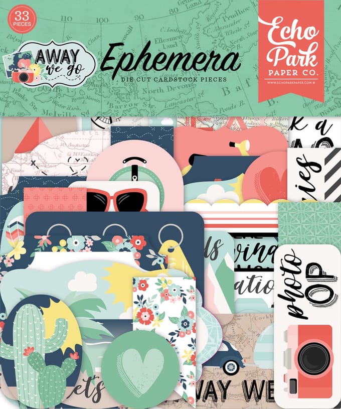Echo Park - Away We Go - Ephemera - 33pcs - (AWG270024)