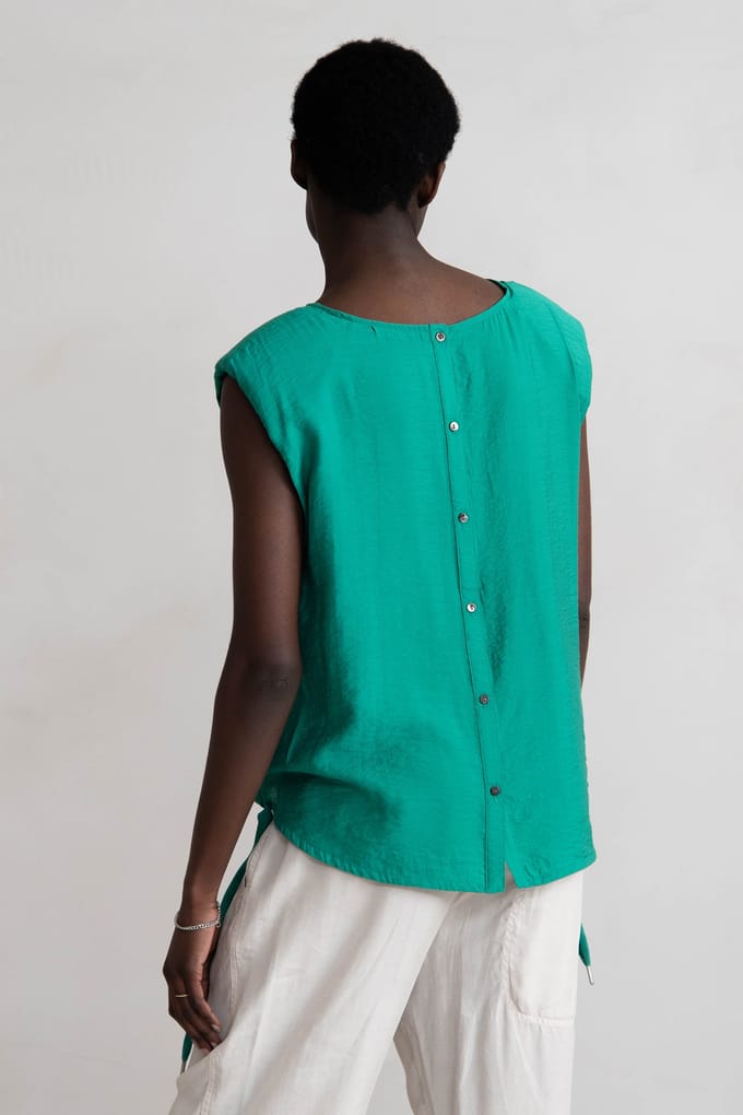 Humanoid Elijah Sage Maat: M | Mouwloze Tops Outlet | Dames | Groen