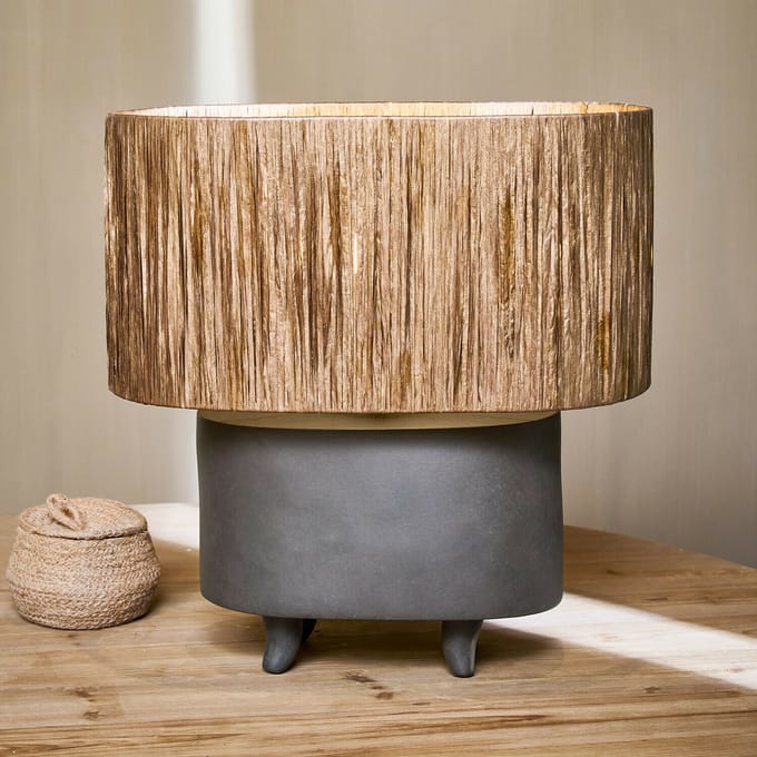 LOBERON Tafellamp Calouris goudkleurig/zwart