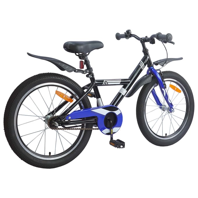 vidaXL - Kinderfiets - 18 - Inch - voor - 5-7 - jaar - oud - Zwart