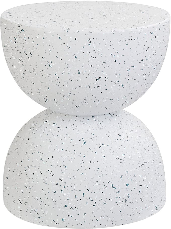 CAORIA - Bijzettafel - Terrazzo/Wit - Lichtbeton