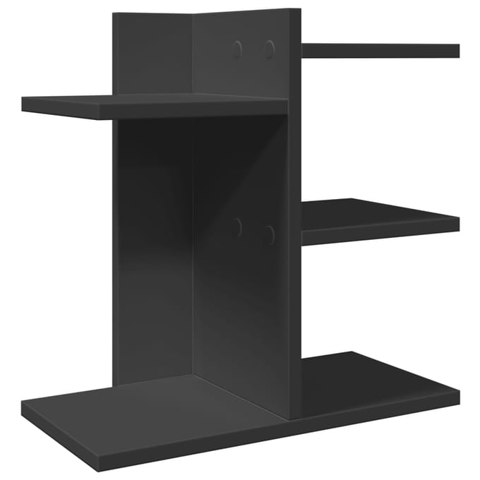 vidaXL - Bureau - organiser - 42x21,5x42 - cm - bewerkt - hout - zwart