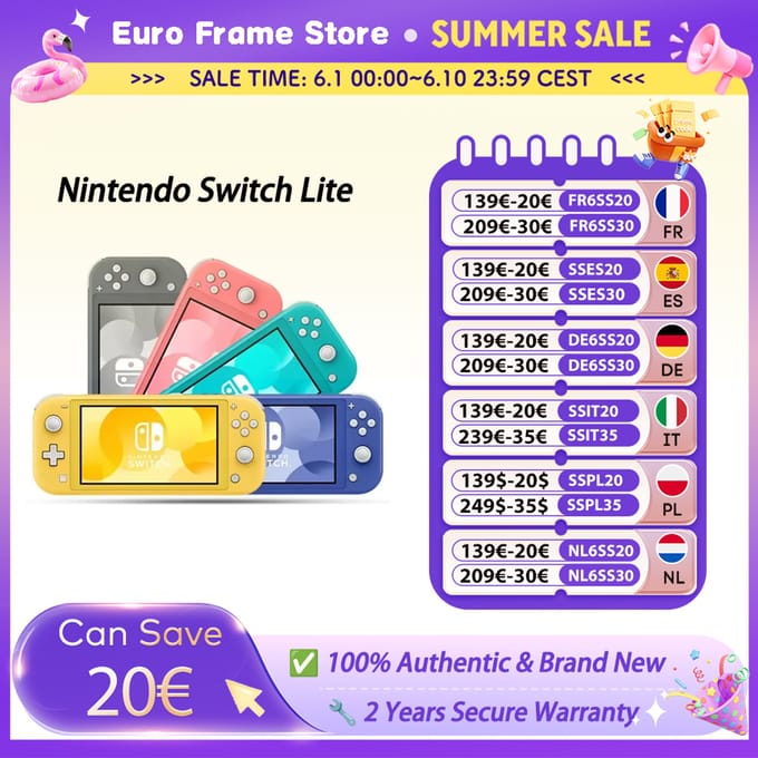 Nintendo Switch Lite 5,5 inch LCD Nintendo Switch draagbare gameconsole 32G interne opslag touchscreen Bluetooth 4.1