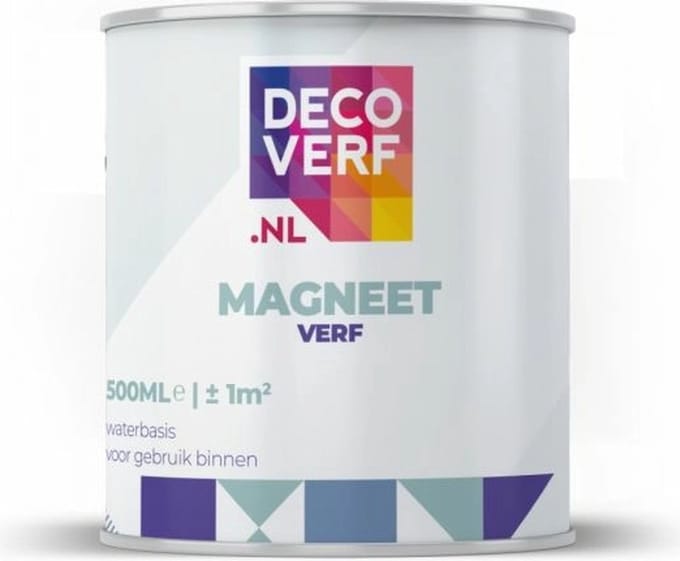Decoverf magneetverf zwart, 500 ml