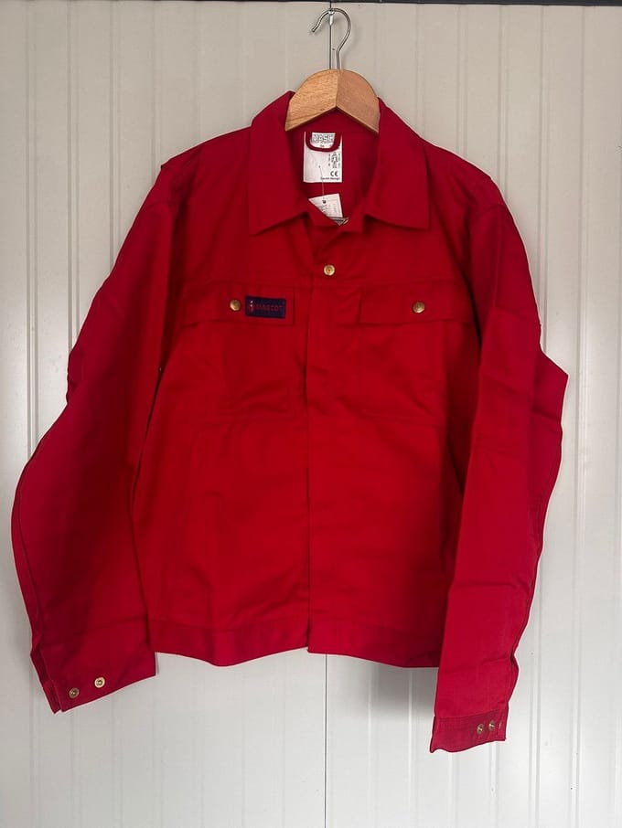 Mascot ongevoerde werkjas werkjack kiel | Rood | maat 60