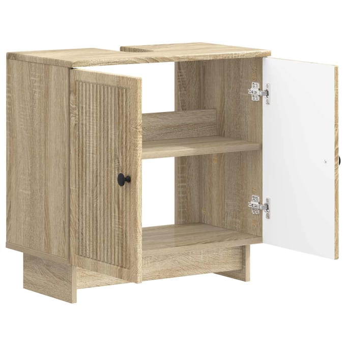 vidaXL - Wastafel - kabinet - voor - de - badkamer - EDE - Sonoma - Eiken