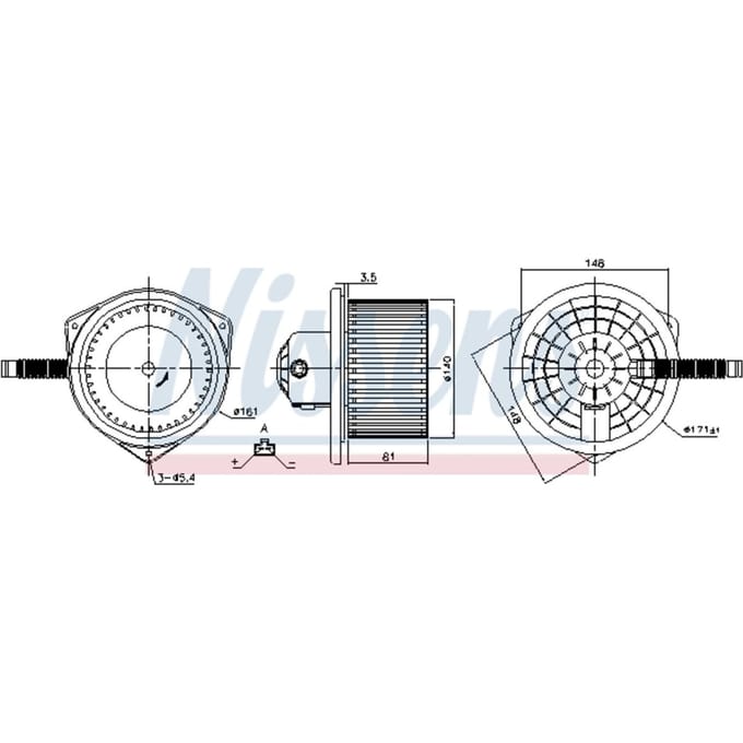 Interieurventilatie NISSENS 87142