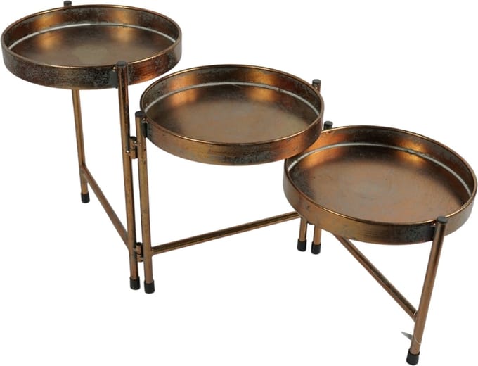 Plantenstandaard Dhaka bronskleurig 65 cm