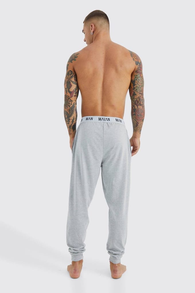 MAN Loungewear Cuffed Jogger | Grey | Size Medium