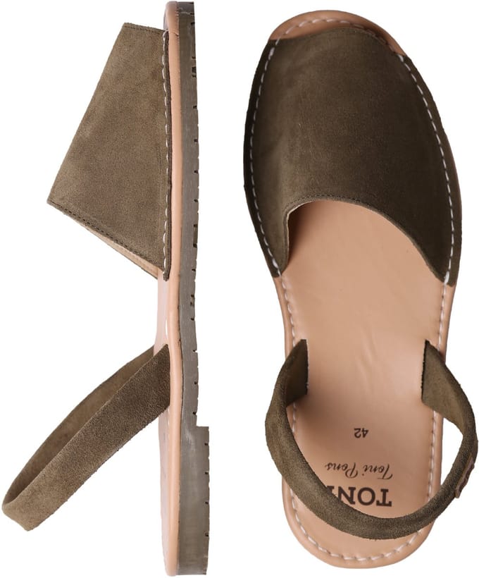 Menorcaanse herensandalen van suède | GRAU-QT