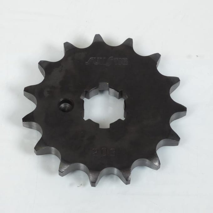 Voortandwiel Sunstar voor Motor Kawasaki 90 Mc1 1973 tot 1975 15 tanden / linksvoor Nieuw